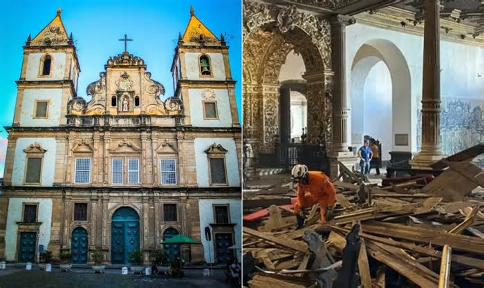 Igrejas degradadas de Salvador, onde queda de teto matou jovem, ficam de fora de obras do Novo PAC
