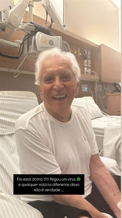 Esposa de Carlos Alberto Nóbrega atualiza estado de saúde do marido: 'Ele está ótimo'