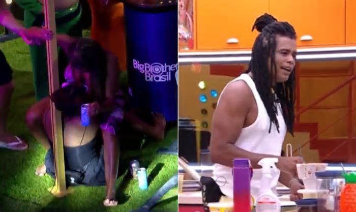 Equipes de Diogo Almeida, Aline e Thamiris, do 'BBB 25', repercutem beijo das sisters