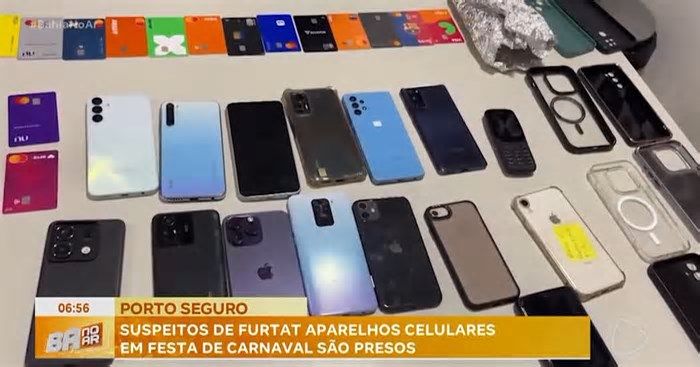 Homem é preso por furto de cartões e celulares em Porto Seguro (BA)