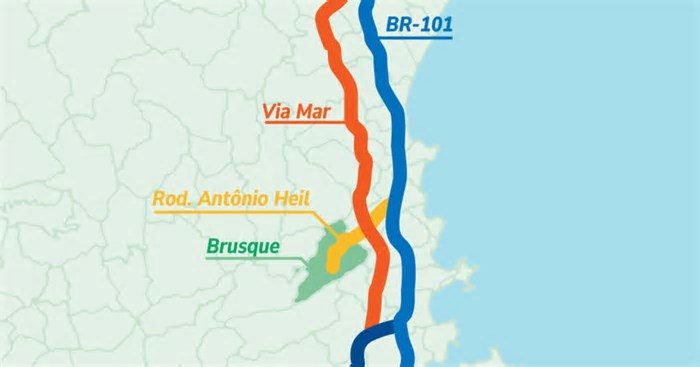 Via Mar: governador vai autorizar estudo de impacto ambiental de futura rodovia paralela à BR-101
