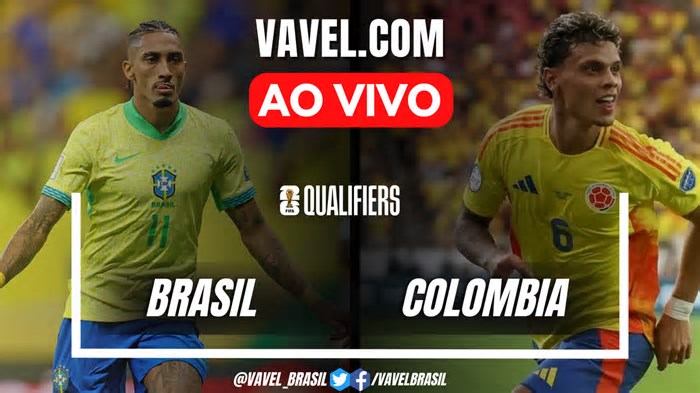 Brasil x Colômbia AO VIVO, onde assistir ao jogo em tempo real pelas Eliminatórias da Copa do Mundo