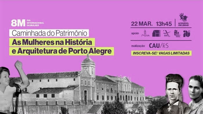 Caminhada destaca o papel das mulheres na história e arquitetura de Porto Alegre