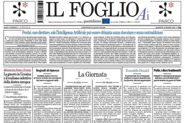 Jornal italiano afirma ter publicado edição totalmente feita por IA