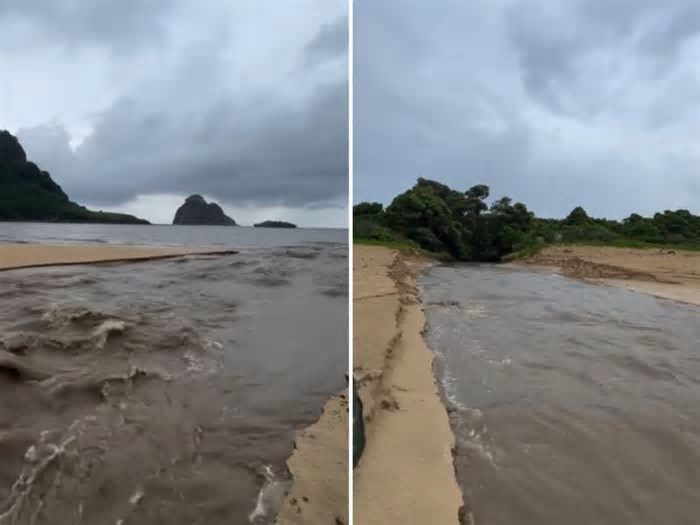 Fernando de Noronha: fortes chuvas provocam suspensão de voos; Apac emite alerta laranja