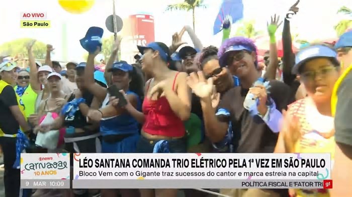 VÍDEO: Bloco de Léo Santana esquenta Carnaval paulistano no Ibirapuera