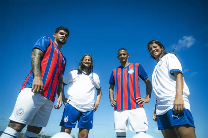 Bahia apresenta novos uniformes para temporada 2025