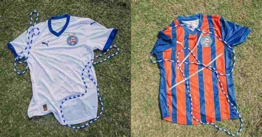 Bahia lança novas camisas para temporada em primeira coleção com a Puma