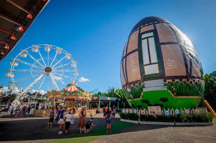 Osterfest começou esta semana em Pomerode e segue até 20 de abril, domingo de Páscoa