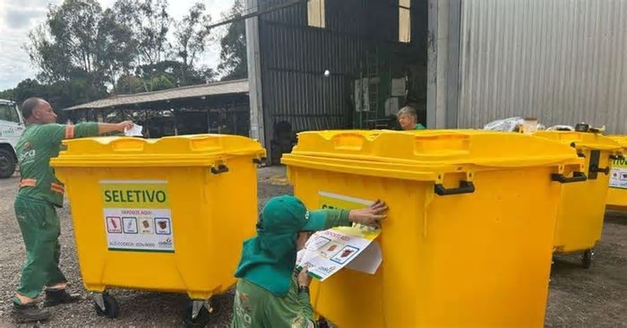 Caxias do Sul recebe 300 novos contêineres para coleta seletiva