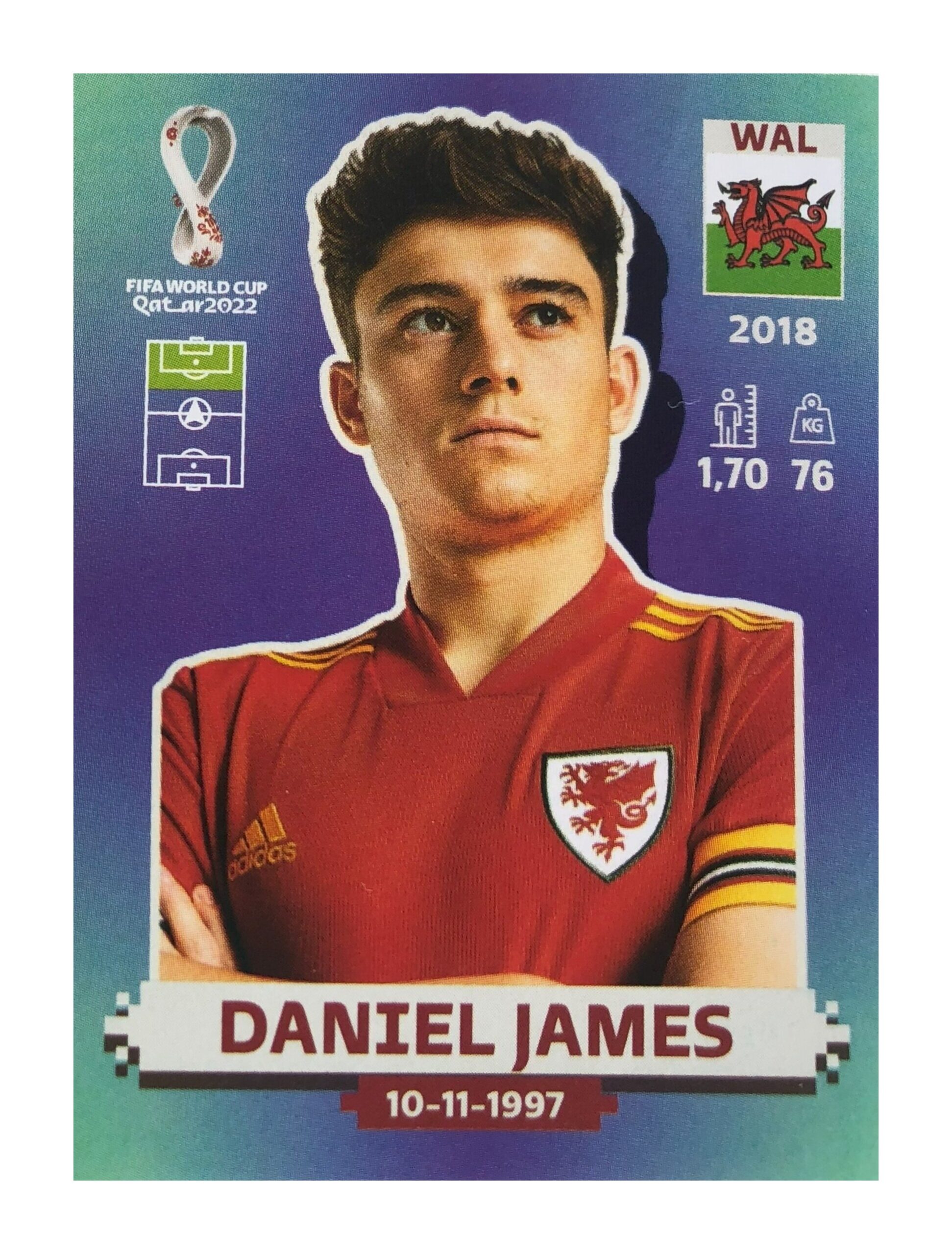 👉 Complete WAL18-Daniel James no álbum Copa do Mundo 2022