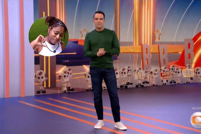 Discurso de Tadeu Schmidt na eliminação de Thamiris no BBB 25
