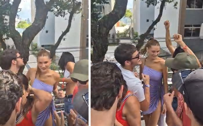 Sasha e João Lucas se divertem em trio de Ivete Sangalo na Bahia