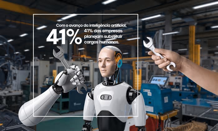 O fim da mão de obra tradicional está próxima? Com o avanço da Inteligência Artificial, 41% das empresas planejam substituir cargos humanos
