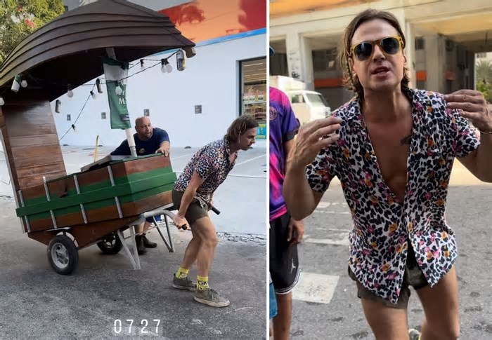 Daniel Erthal é barrado ao tentar vender cervejas em bloco de Anitta e se revolta: 'Trabalhador não tem voz'