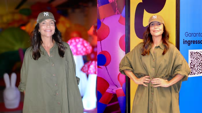 Ivete Sangalo visita exposição interativa no Shopping da Bahia, em Salvador
