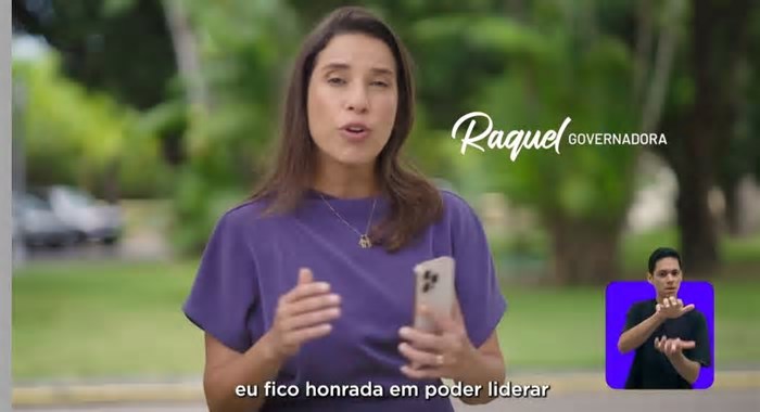 Na primeira semana de PSD, Raquel Lyra ganha inserção na televisão para falar sobre seu governo