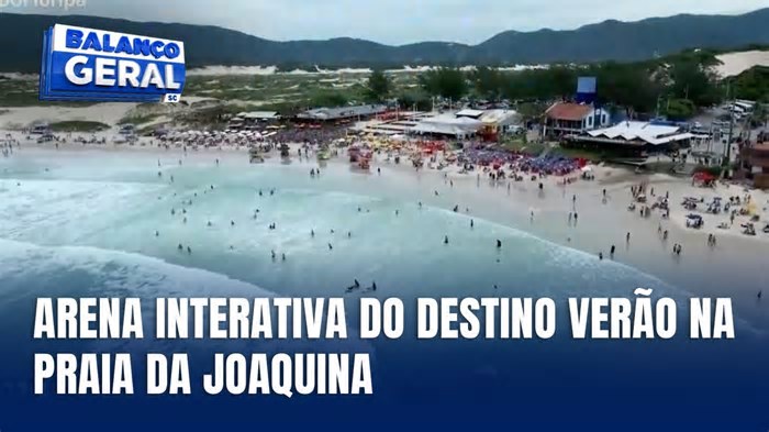 Arena Interativa do Destino Verão agita a Praia da Joaquina em Florianópolis