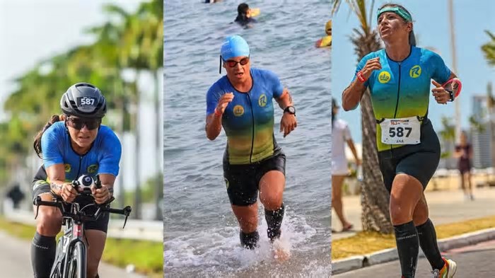Atleta morre afogada em Fortaleza durante prova de triatlo