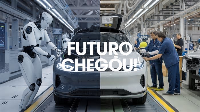 Robôs passam a substituir humanos nas fábricas de carros