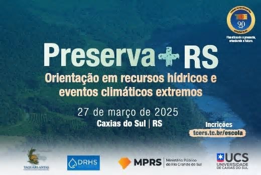 Abertas inscrições para o encontro sobre recursos hídricos e eventos climáticos extremos em Caxias do Sul