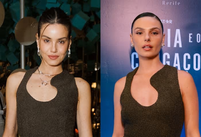 Em eventos diferentes, Camila Queiroz e Isis Valverde usam o mesmo vestido; saiba valor e detalhes da peça