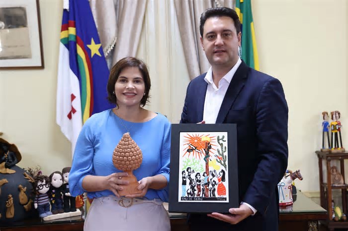 Ratinho Junior e governadora em exercício de Pernambuco debatem políticas sociais