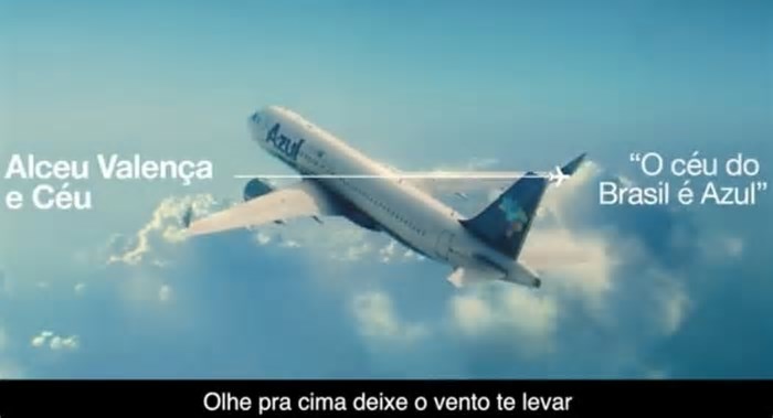 Campanha da Azul com Alceu Valença e Céu muda slogan da companhia
