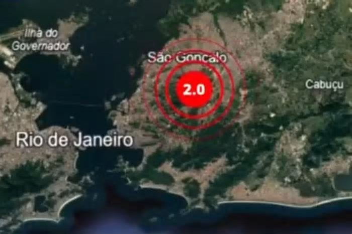 Cidade do Rio de Janeiro é atingida por terremoto; tremor foi de 2.0 na escala Escala Richter