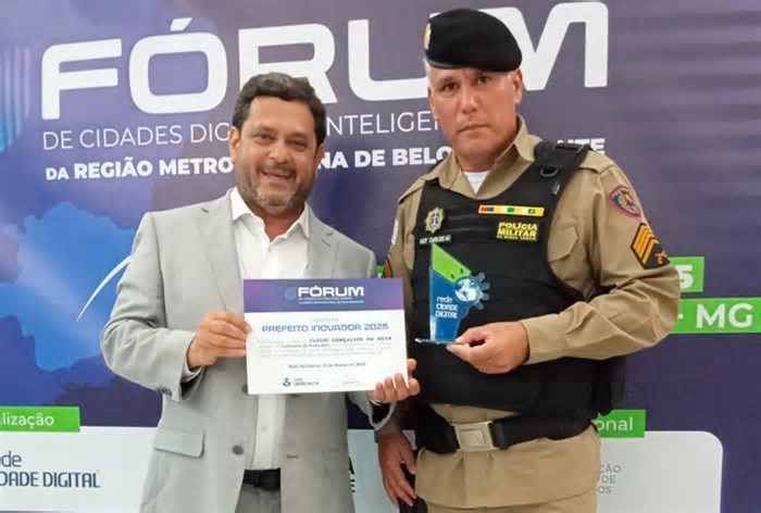 Cachoeira da Prata recebe prêmio por inovação em segurança com sistema de monitoramento