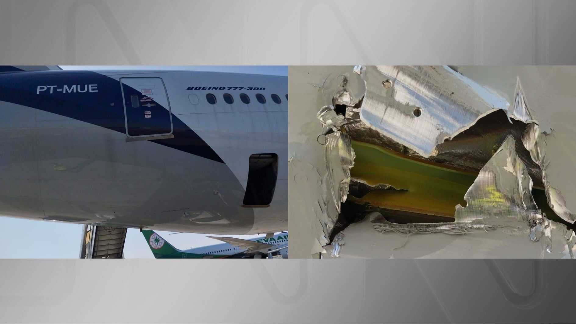 Avião da Latam é atingido por veículo em aeroporto na Itália