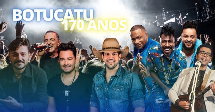 Festa de Aniversário de Botucatu terá Fernando & Sorocaba, Pixote, Paulo Miklos, entre outras atrações