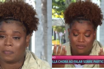 Camilla reage à eliminação no Mais Você: