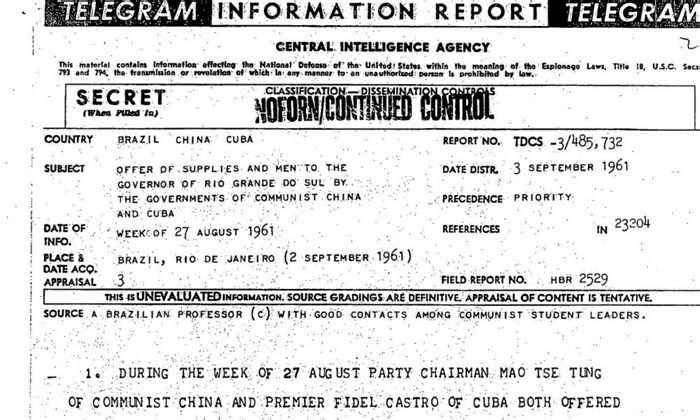 Documentos secretos sobre assassinato de Kennedy relevam que os EUA espionaram Brizola
