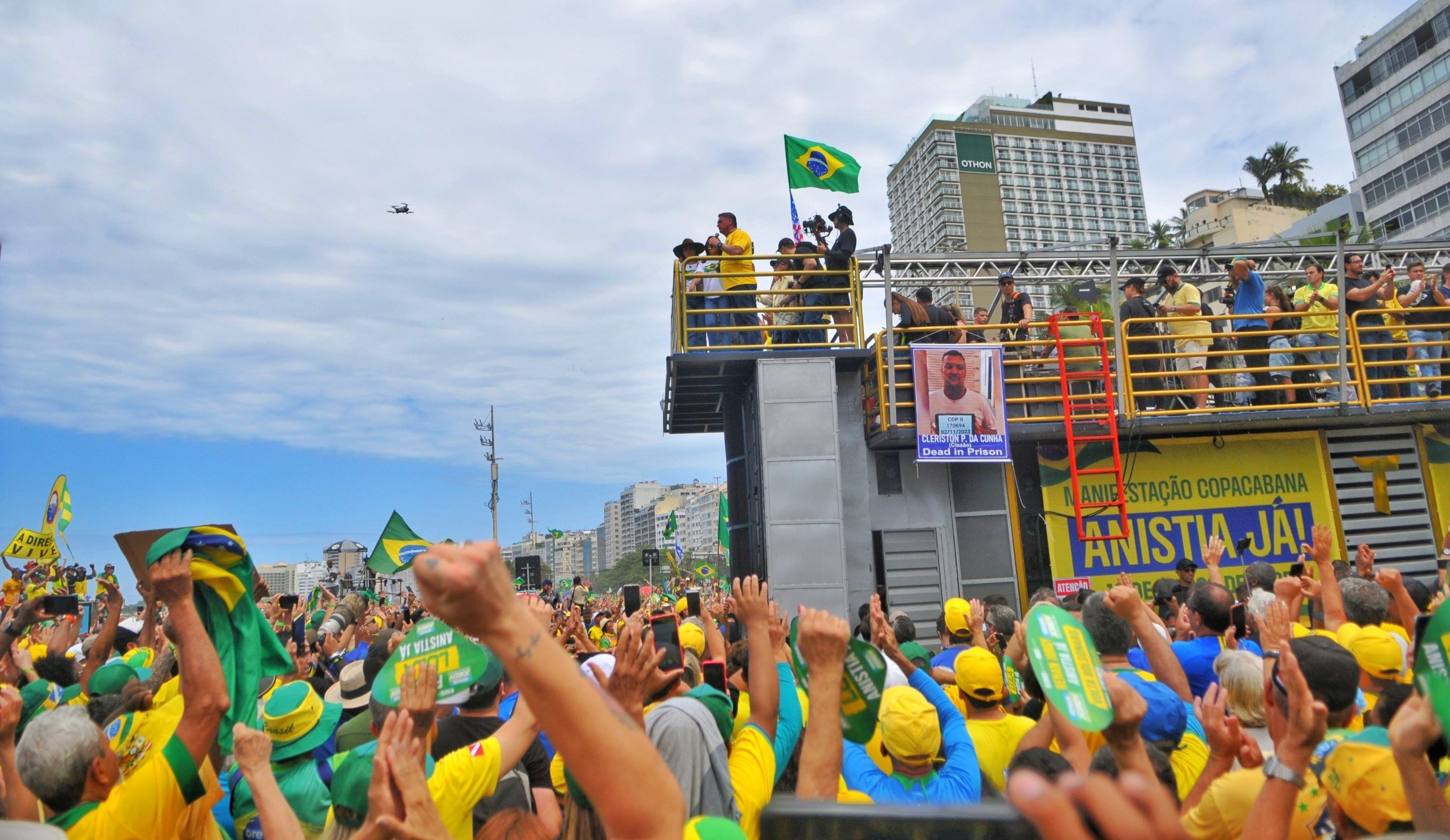Críticas a Moraes e apelos por anistia: como foi ato de Bolsonaro no Rio