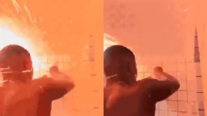 Davi Brito se assusta com explosão ao trocar chuveiro elétrico; veja vídeo