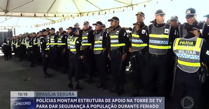 Polícias montam estrutura na Torre de TV para garantir segurança no Carnaval