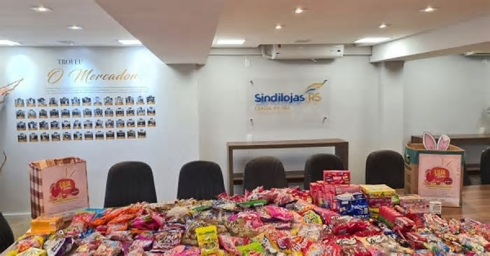 Sindilojas Caxias realiza campanha solidária Loja do Bem - Páscoa 2025