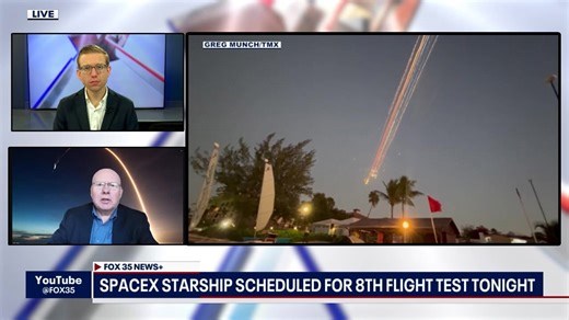 SpaceX Starship scheduled for 8th flight test tonight