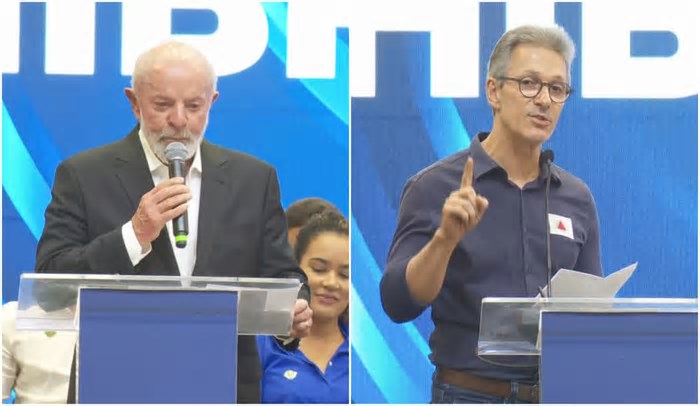 Evento em Betim se torna palco de embates entre Lula e Zema