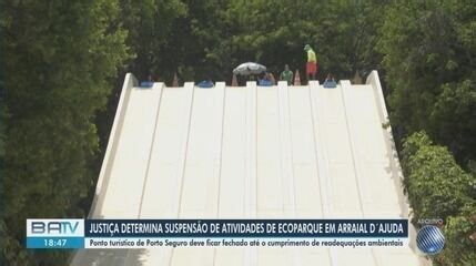 Justiça Federal determina suspensão das atividades de parque aquático em destino turístico no litoral baiano
