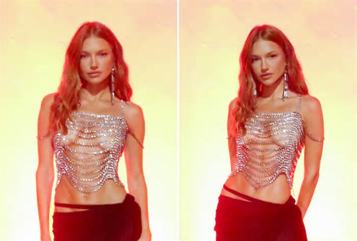 Supermodelo Candice Swanepoel aposta em tapa mamilo para baile de Carnaval no Rio; fotos