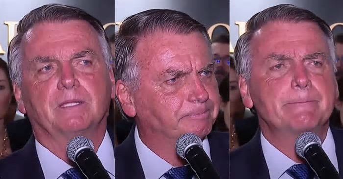 Bolsonaro chora, cita ‘Nazifascismo’ e agradece Trump por ‘abraço’ a Eduardo