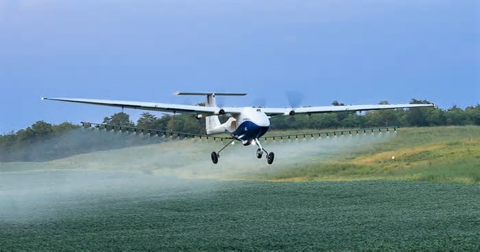 Synerjet apresenta aeronave autônoma agrícola Pelican Spray durante a Show Safra Mato Grosso
