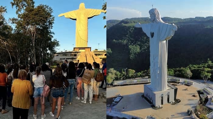 Cristo Protetor, maior que estátua do RJ, ganha complexo e movimenta turismo no RS; veja valores de visitação