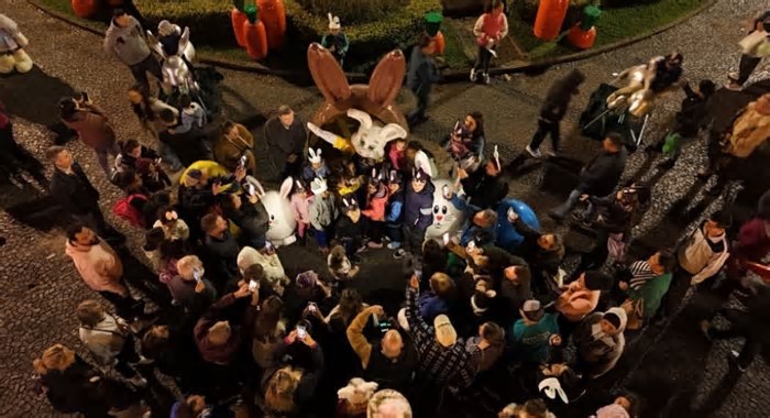 Programação de Páscoa é oficialmente lançada em Caxias do Sul com a presença do coelho radical
