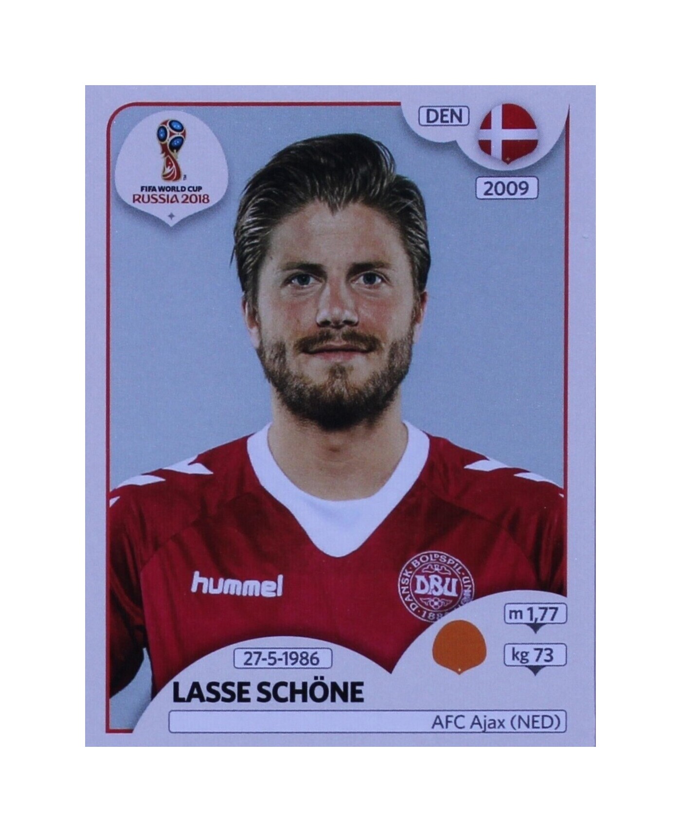 👉 Complete DEN266-Lasse Schone no álbum Copa do Mundo 2018