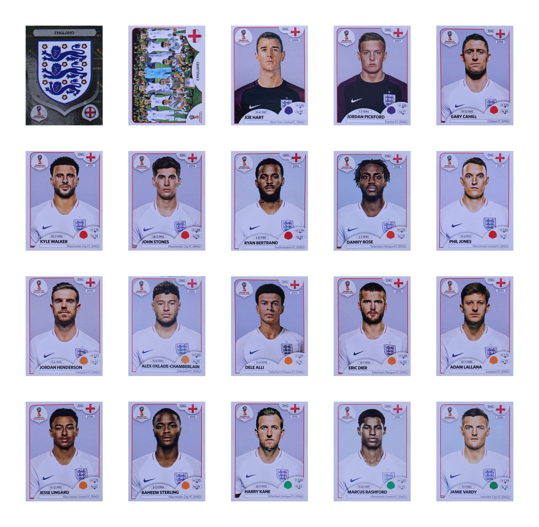 Seleção da Inglaterra na Copa de 2018