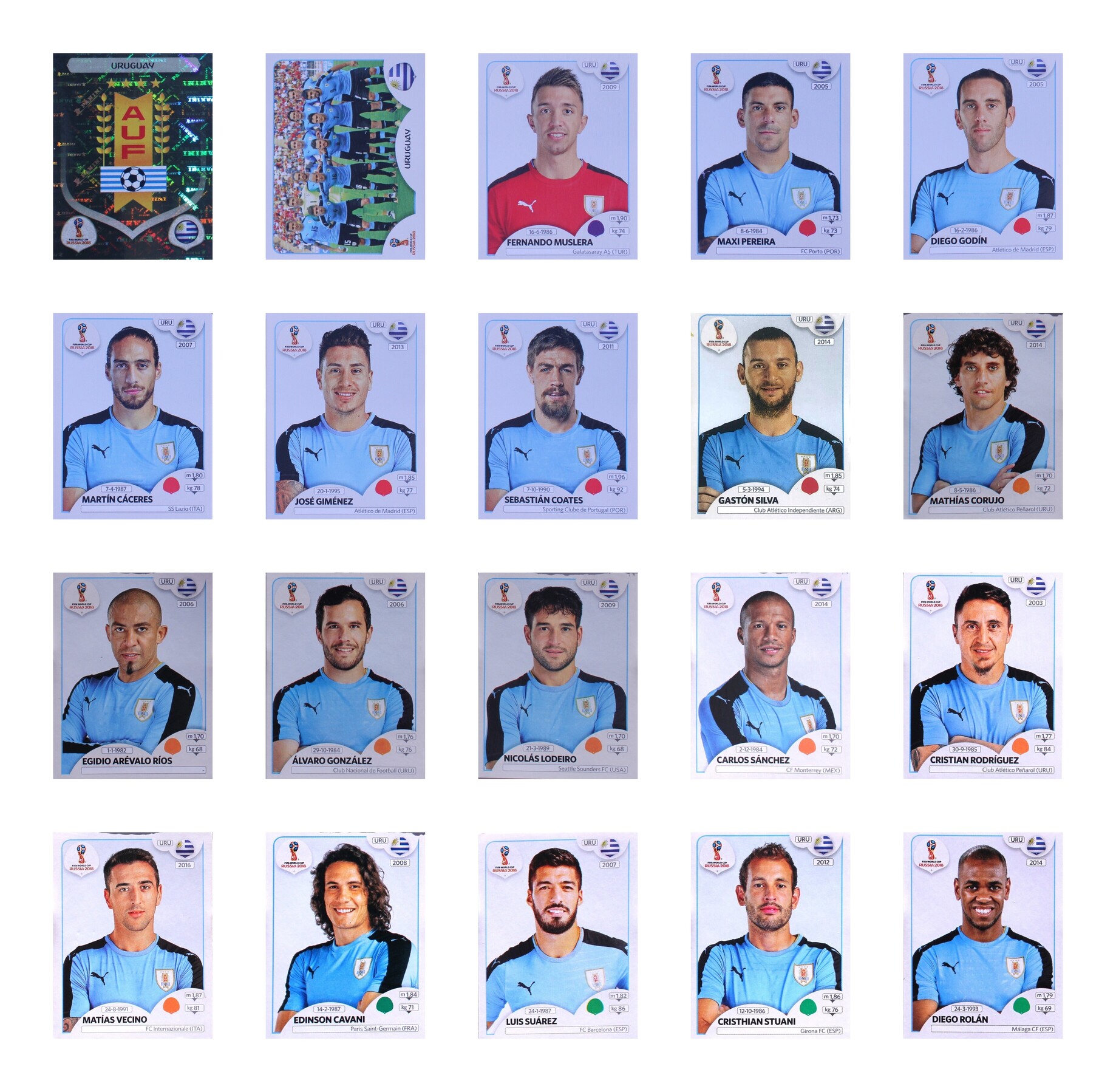 Seleção do Uruguai na Copa de 2018
