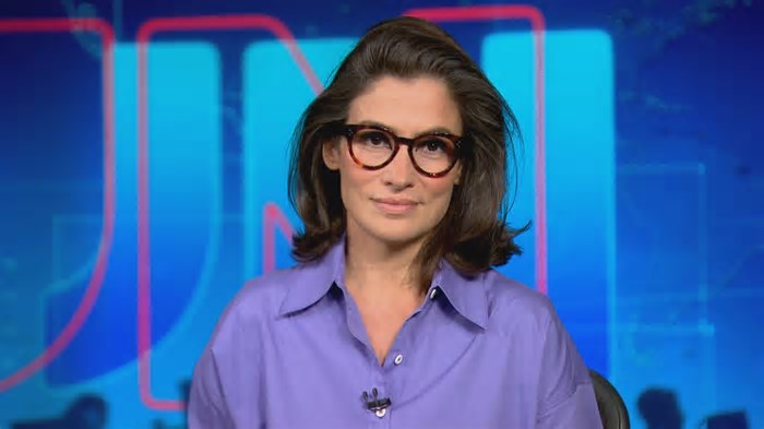 É #FAKE vídeo de Renata Vasconcellos anunciando que os EUA ameaçaram romper parcerias com o Brasil se Bolsonaro for preso